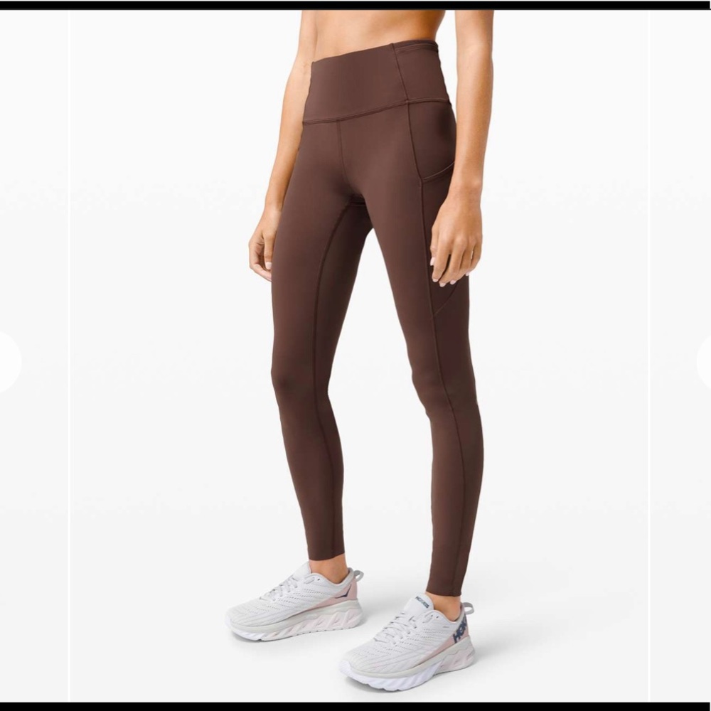 Lululemon Fast and Free Brown Leggings Size 4